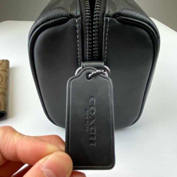 Coach CJ674 Axel Signature Canvas Crossbody +  CW170 Passport Card Case - Picture 5 of 9